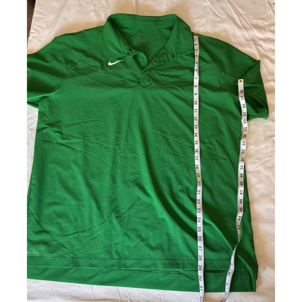 Nike Dri-FIT Polo Shirt Mens XXL Green Short Sleeve Golf Performance Top - Picture 6 of 7